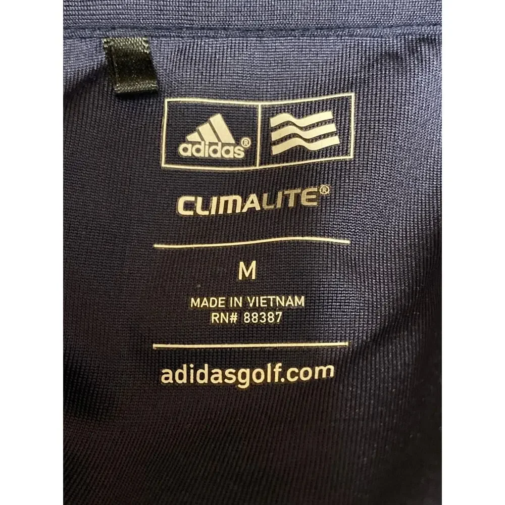 Adidas Climalite Multicolor Stripe Short Sleeve Classic Golf Polo Shirt Top Sz M